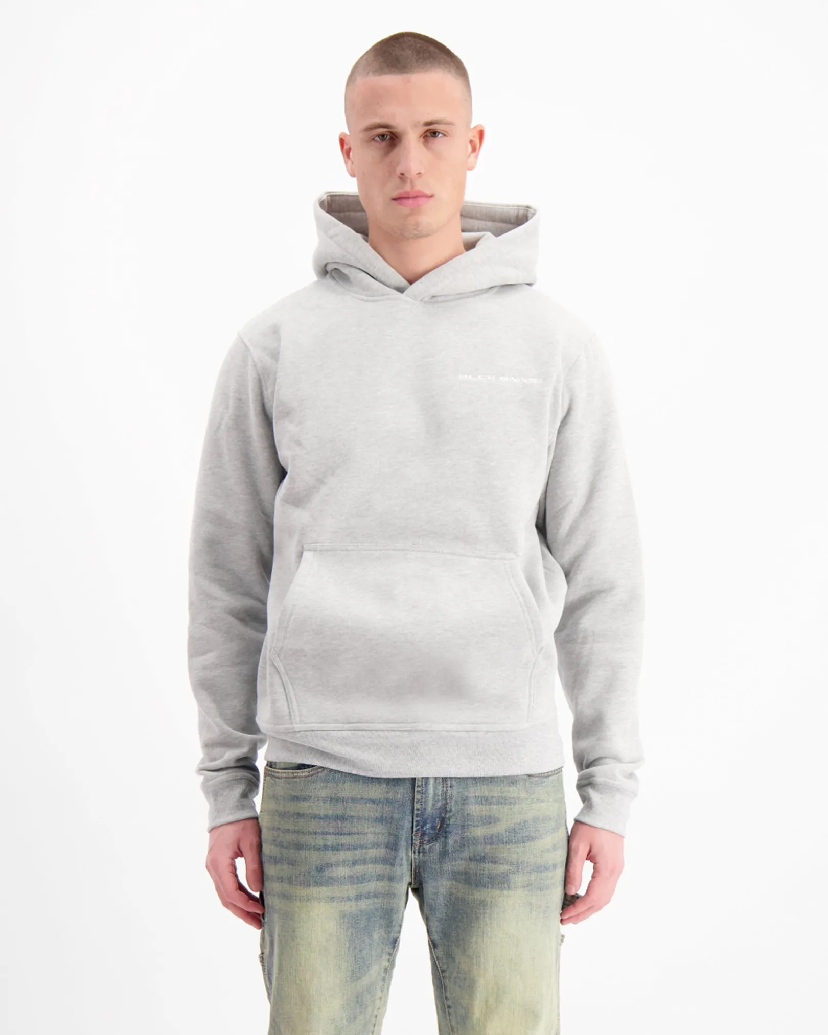 INITIAL HOODIE V2 | Grijs gemêleerd