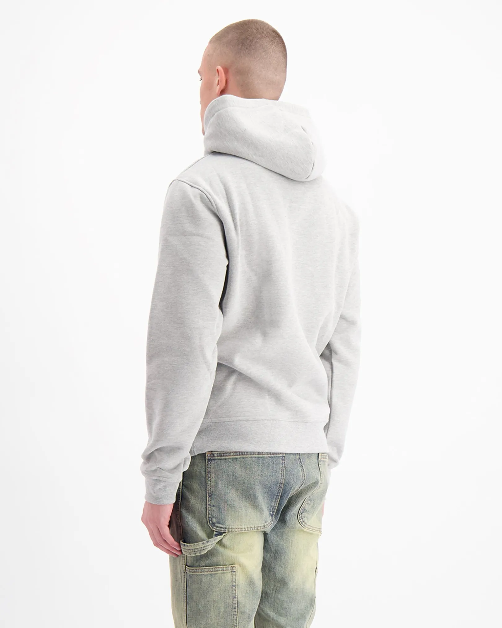 INITIAL HOODIE V2 | Grijs gemêleerd