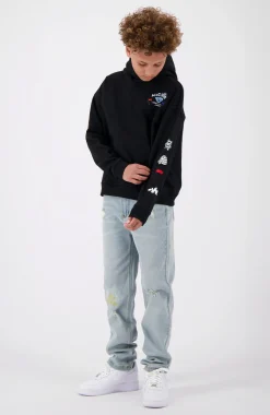 JR. SNOW CRAYON HOODIE | Zwart
