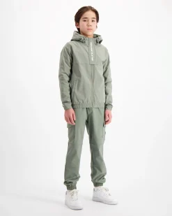 KIDS ANORAK CARGO SET | Groen