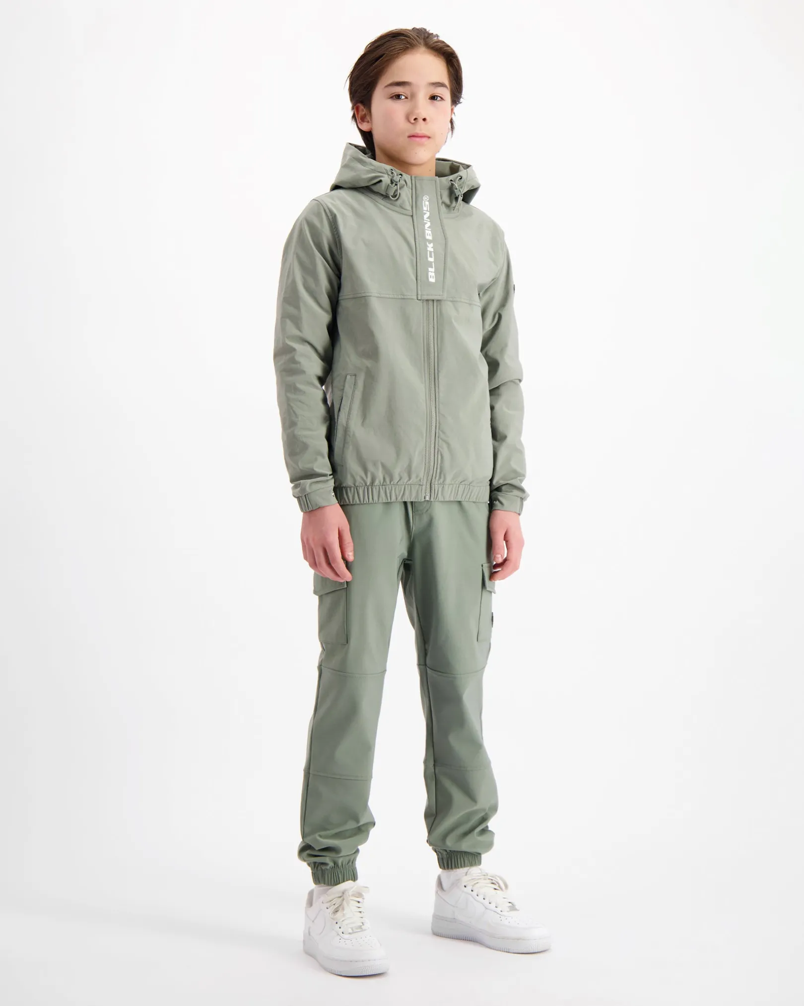 KIDS ANORAK CARGO SET | Groen
