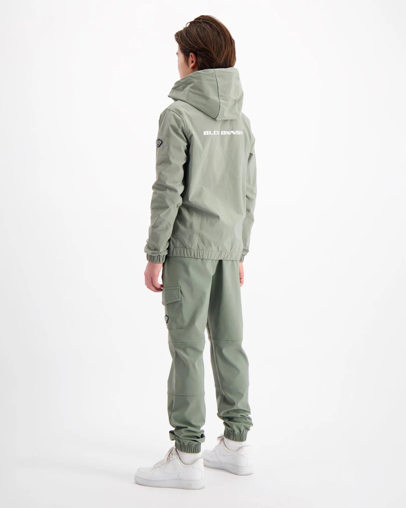 KIDS ANORAK CARGO SET | Groen