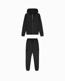 KIDS ANORAK CARGO SET | Zwart