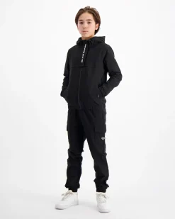 KIDS ANORAK CARGO SET | Zwart