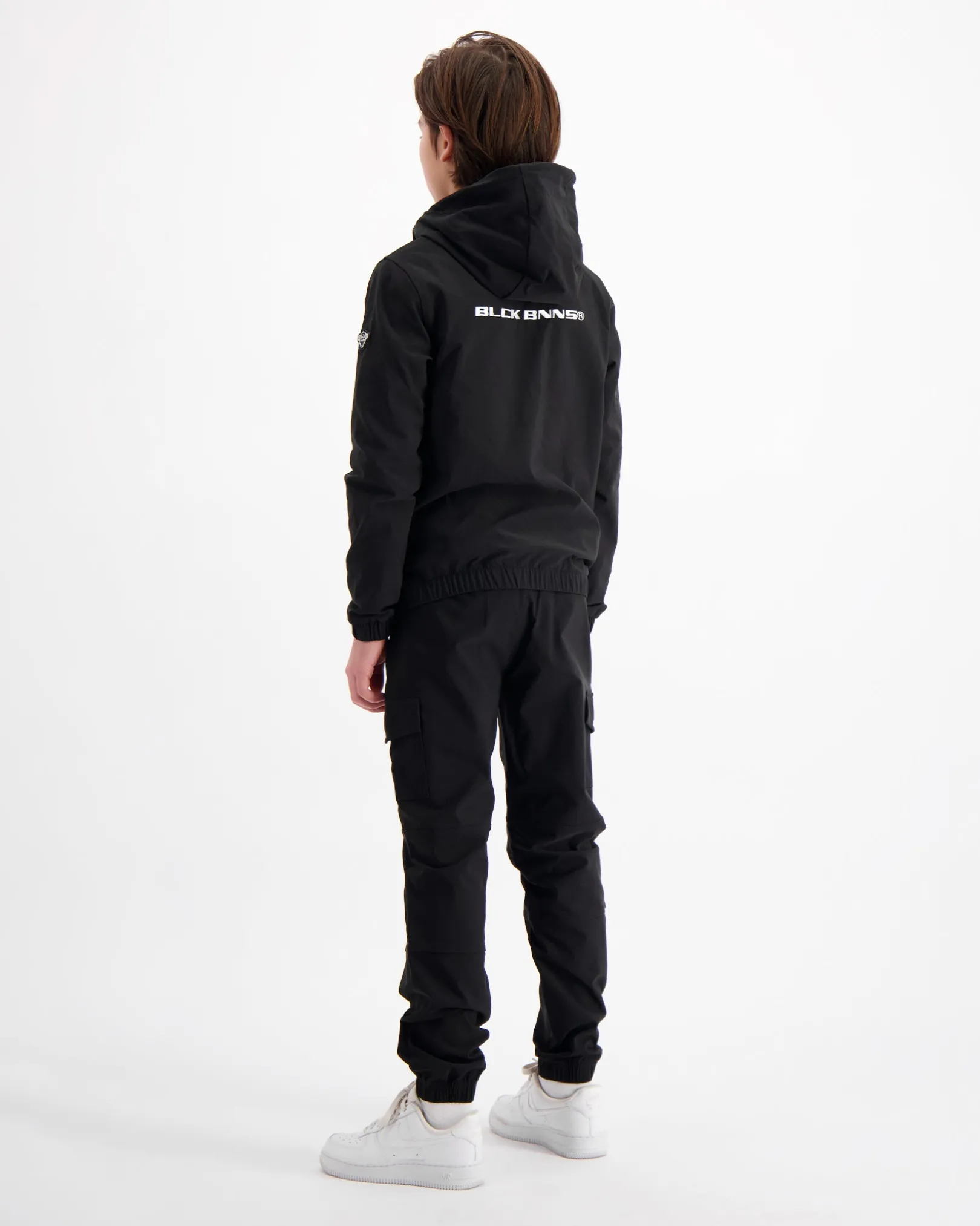 KIDS ANORAK CARGO SET | Zwart