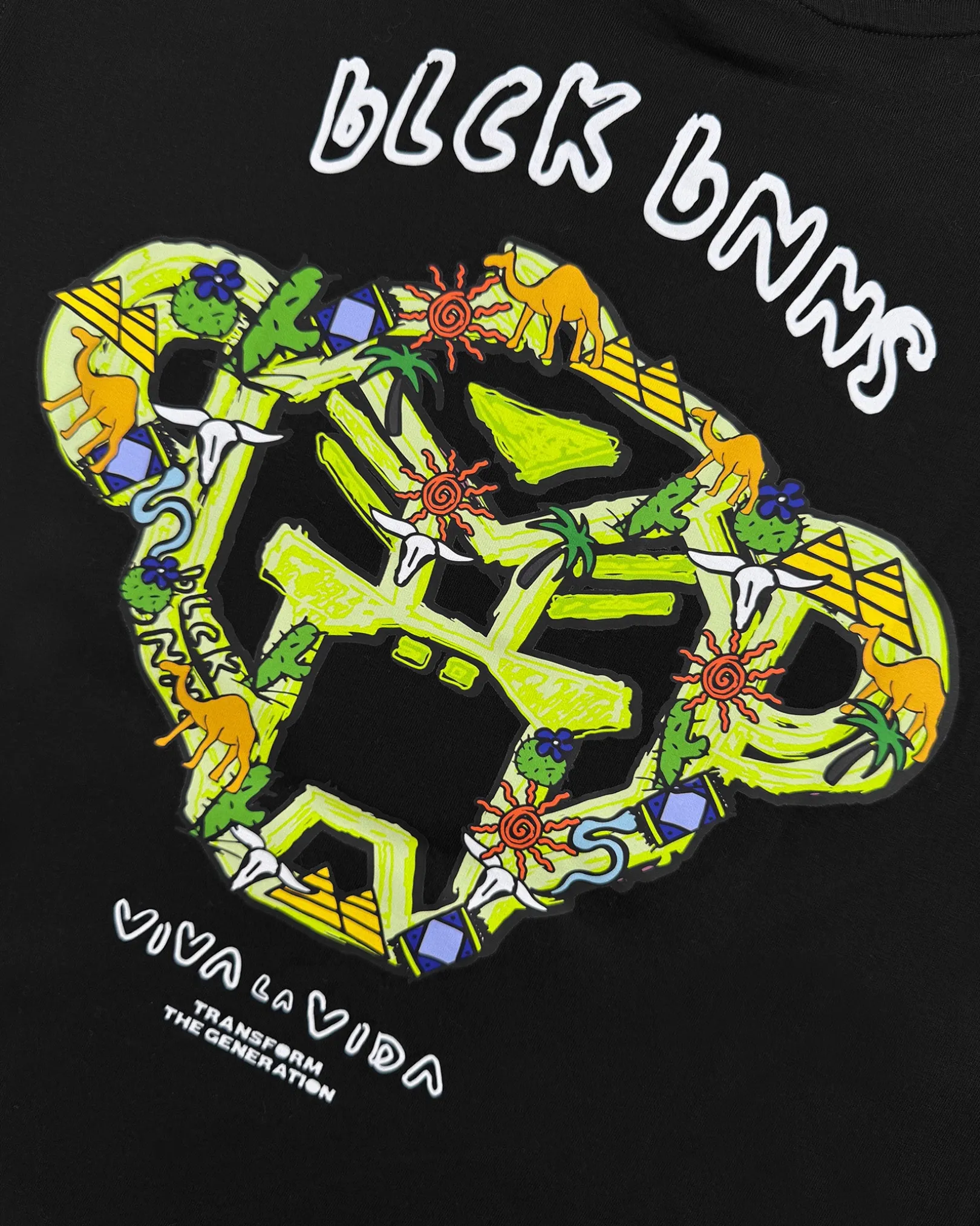 KIDS CRAYON T-SHIRT | Zwart