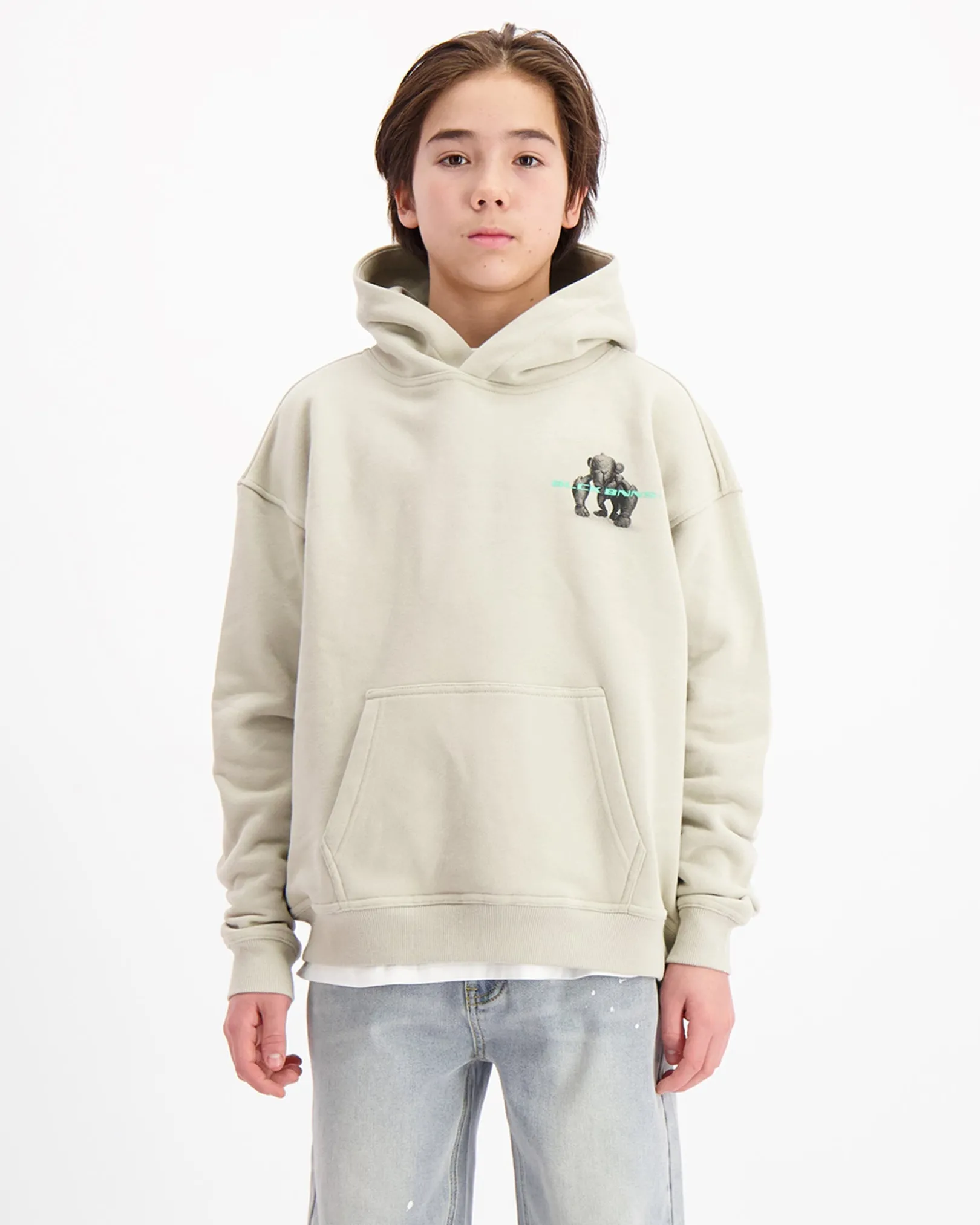 KIDS 3D CONVOY HOODY | Grijs