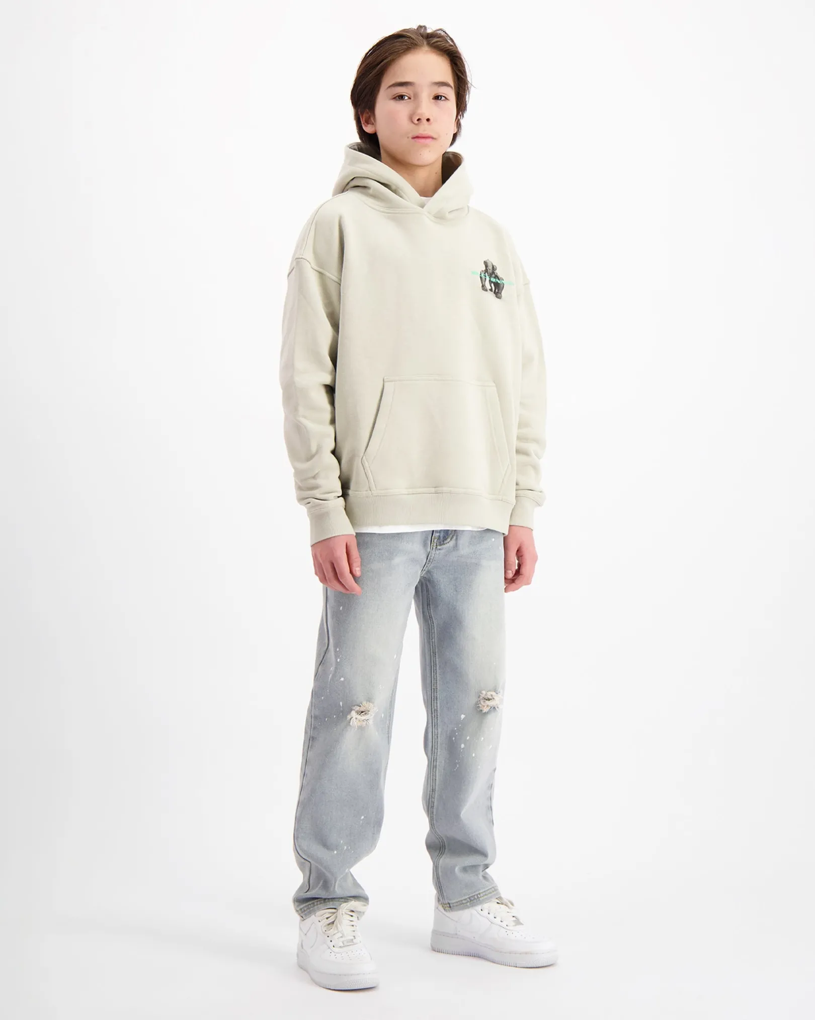 KIDS 3D CONVOY HOODY | Grijs