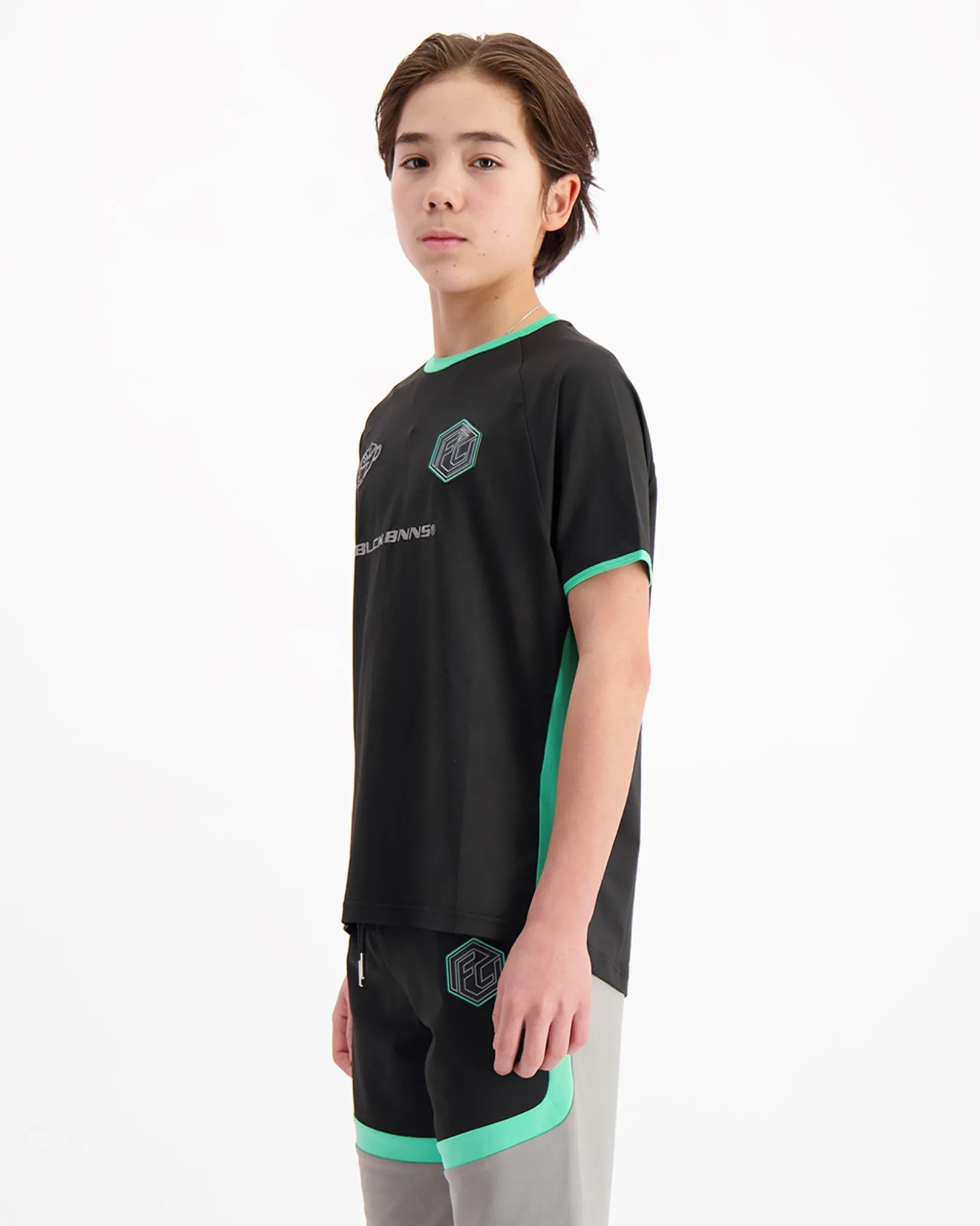 KIDS FOOTBALL T-SHIRT | Zwart