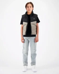 KIDS PEEK BODYWARMER | Grijs/Zwart