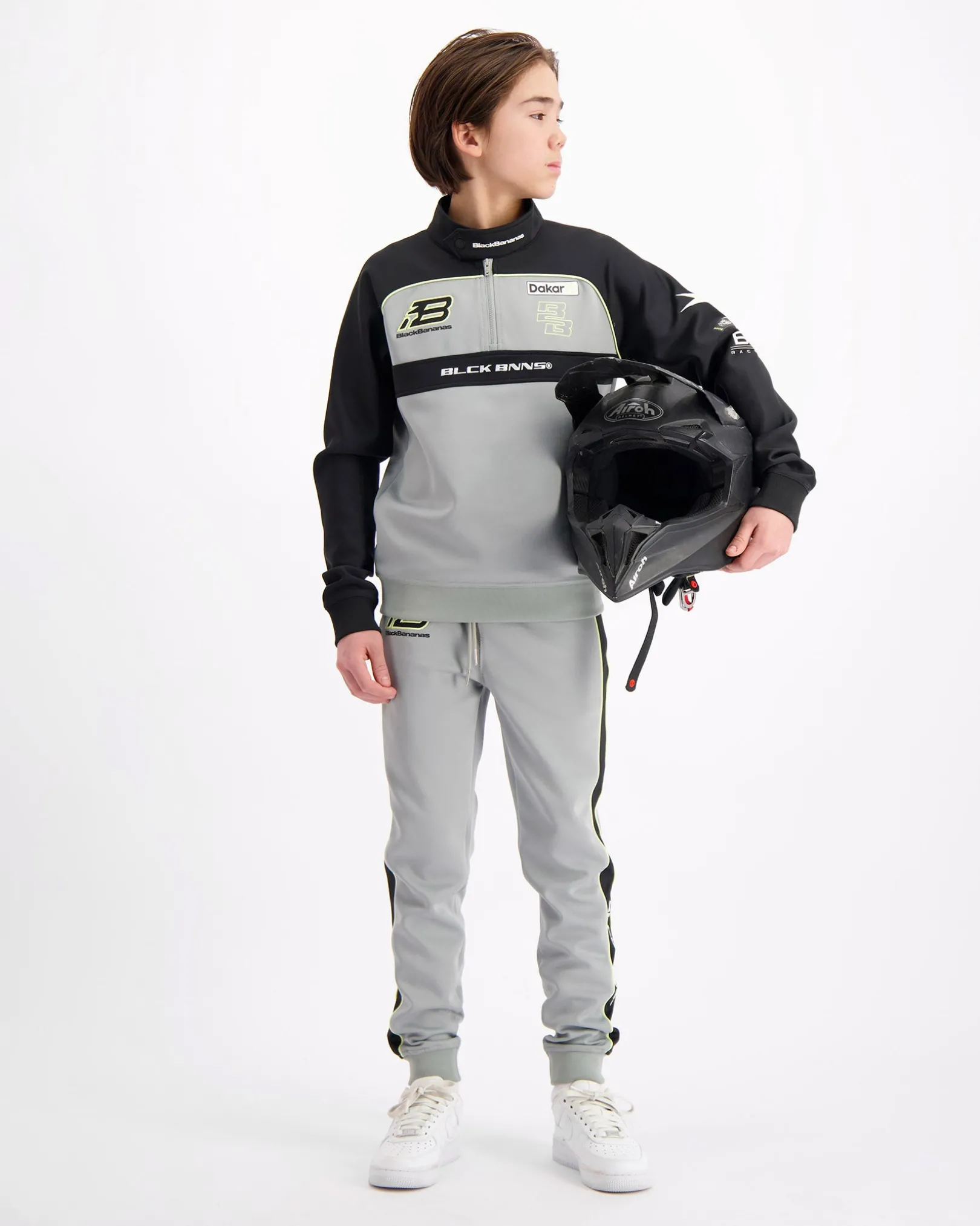 KIDS RACE TRACKPANTS | Grijs