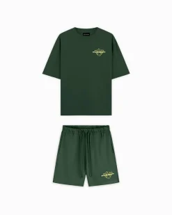 KIDS SKETCH TWINSET | Forrest Green