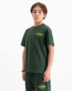 KIDS SKETCH TWINSET | Forrest Green