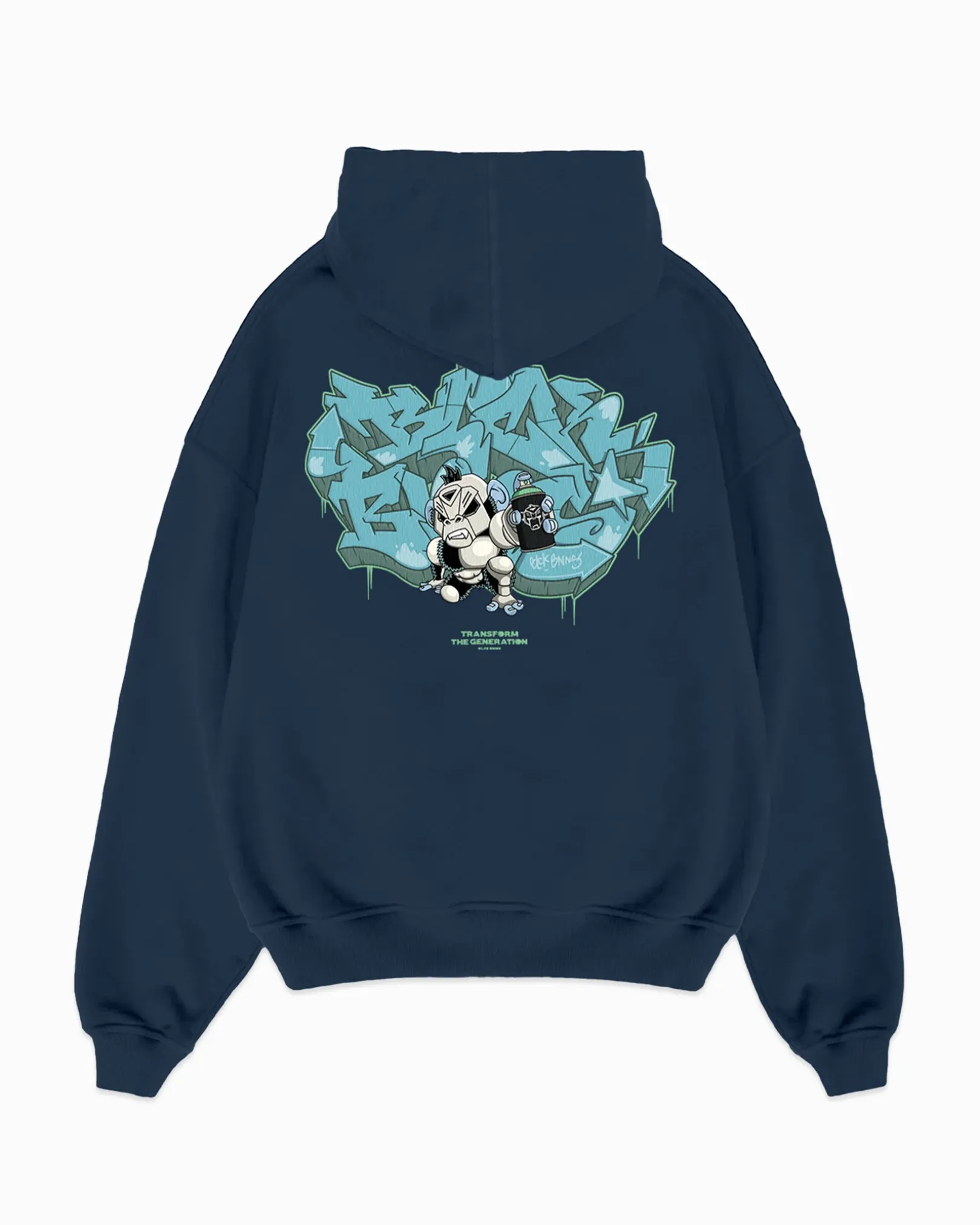 KIDS SPRAYED HOODIE | Navy