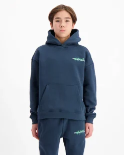 KIDS SPRAYED HOODIE | Navy