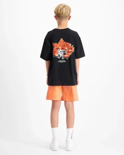 KIDS SPRAYED T-SHIRT | Zwart