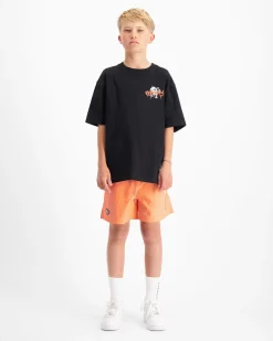 KIDS SPRAYED T-SHIRT | Zwart