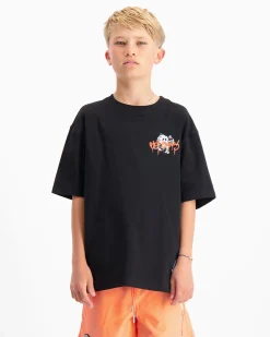 KIDS SPRAYED T-SHIRT | Zwart