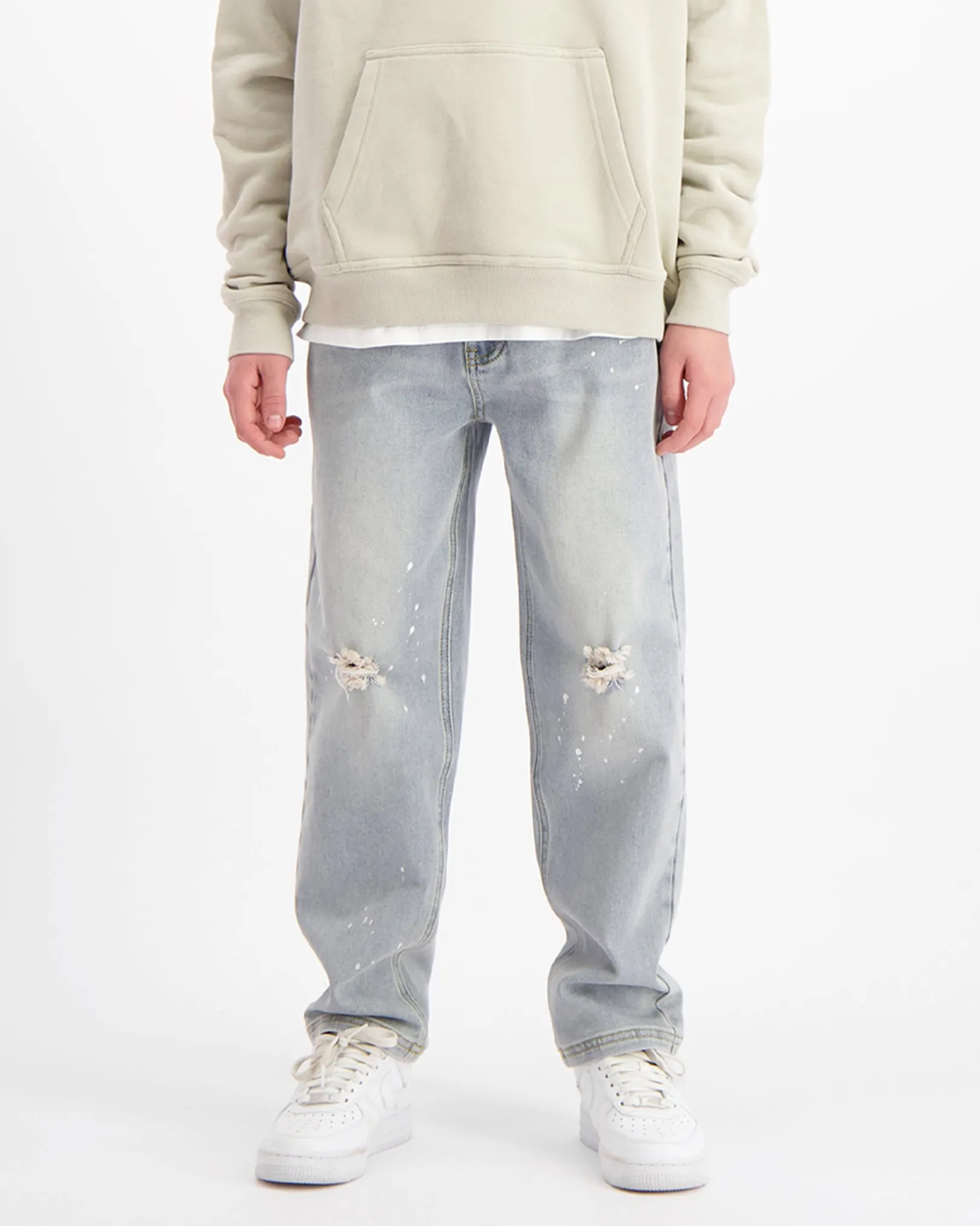 KIDS STRAIGHT FIT PAINTER DENIM | Lichtblauw