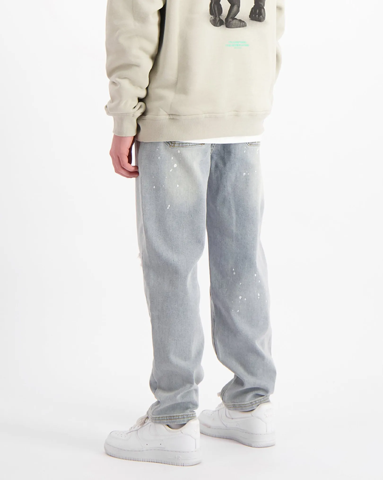 KIDS STRAIGHT FIT PAINTER DENIM | Lichtblauw