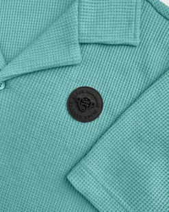 KIDS WAFFLE SHIRT | Groen