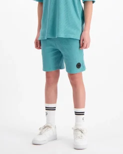 KIDS WAFFLE SHORTS | Groen