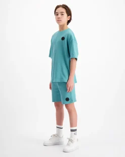 KIDS WAFFLE SHORTS | Groen