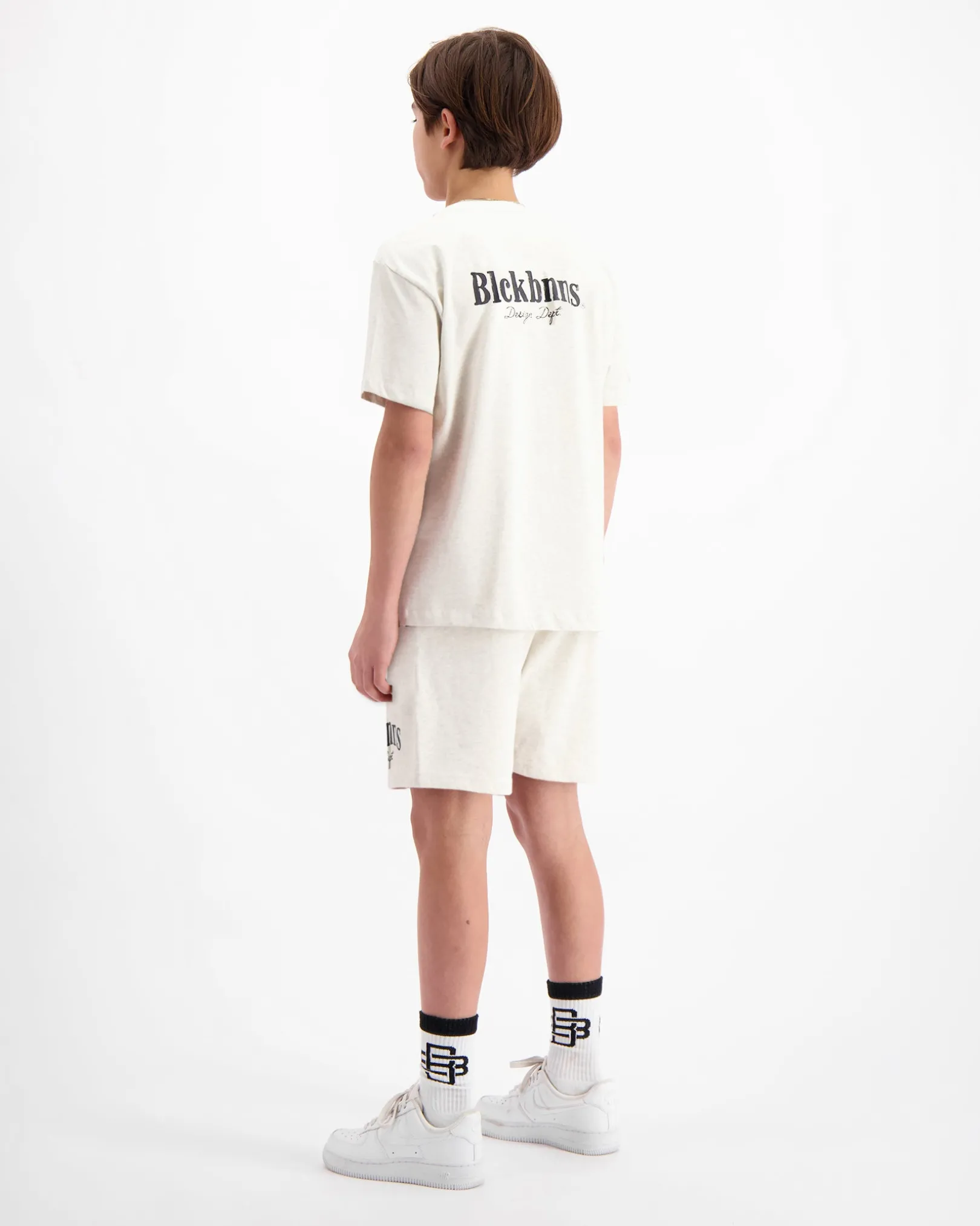 KINDERBORST TWINSET | Grijs gemêleerd