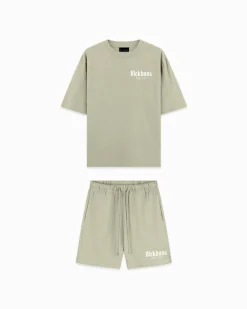 KINDERBORSTEL TWINSET | Groen