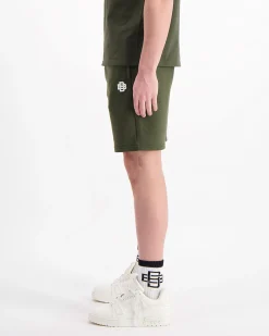MONO RELAX SWEATSHORTS | Groen