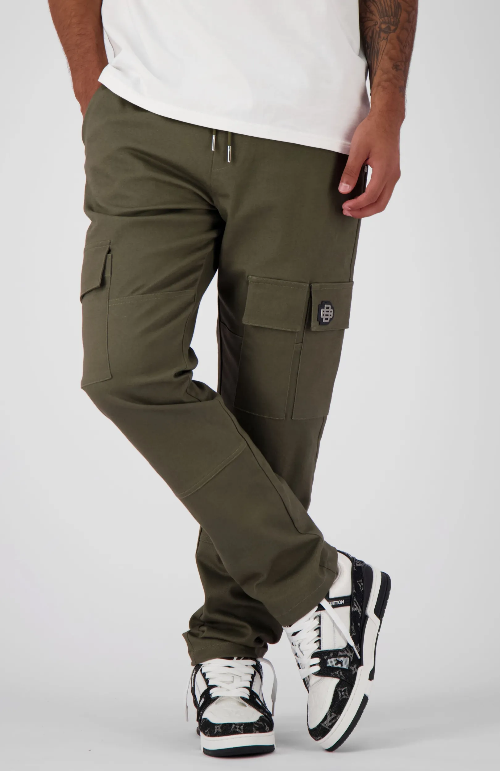 MONOGRAM CARGO broek | Mosgroen