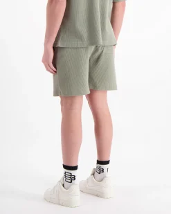 MONOGRAM WAFFLE SHORTS | Groen