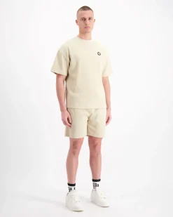 MONOGRAM WAFFLE T-SHIRT | Beige