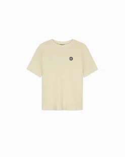 MONOGRAM WAFFLE T-SHIRT | Beige