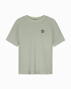 MONOGRAM WAFFLE T-SHIRT | Groen