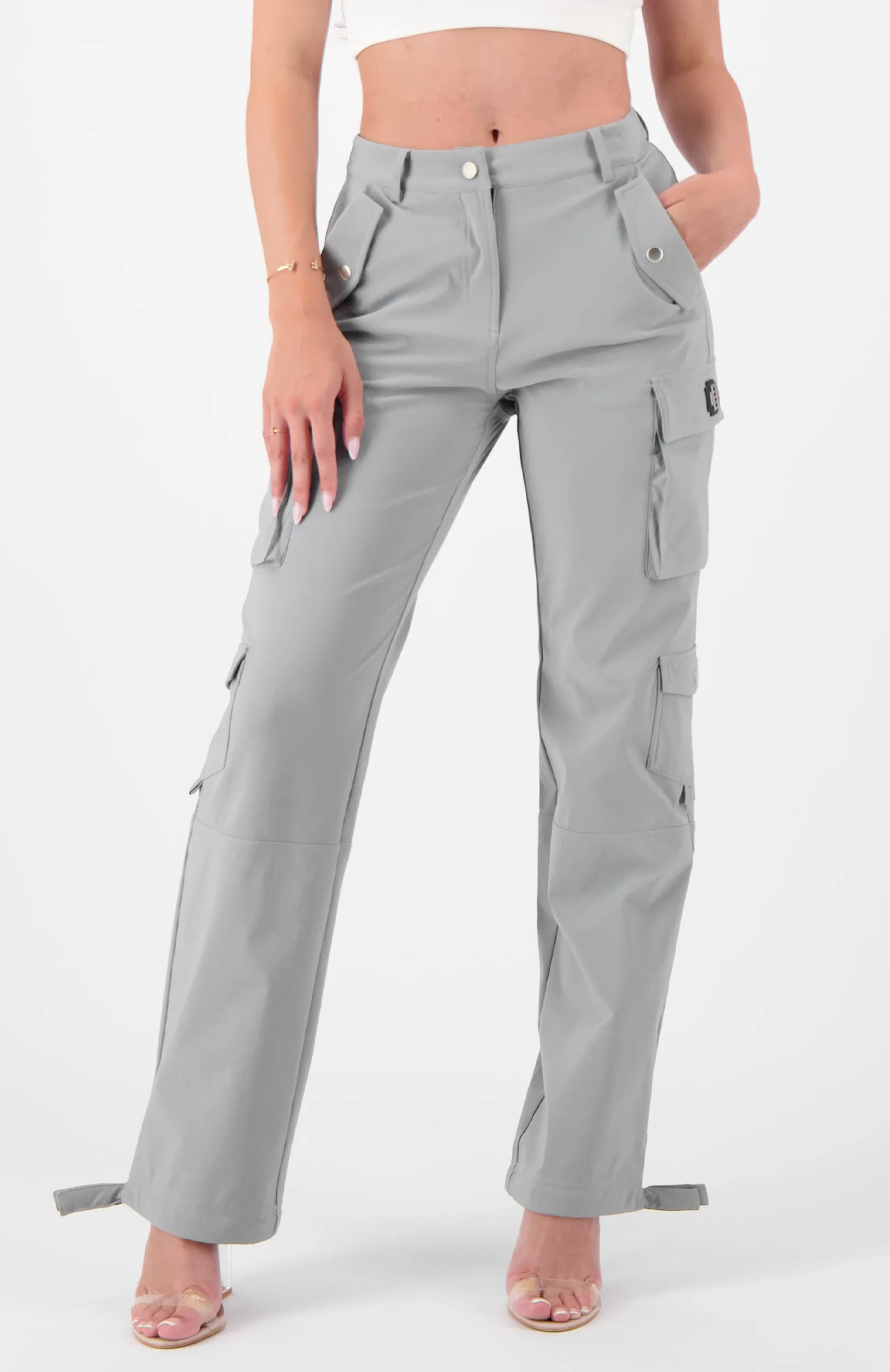 MULTI POCKET CARGO broek | Grijs