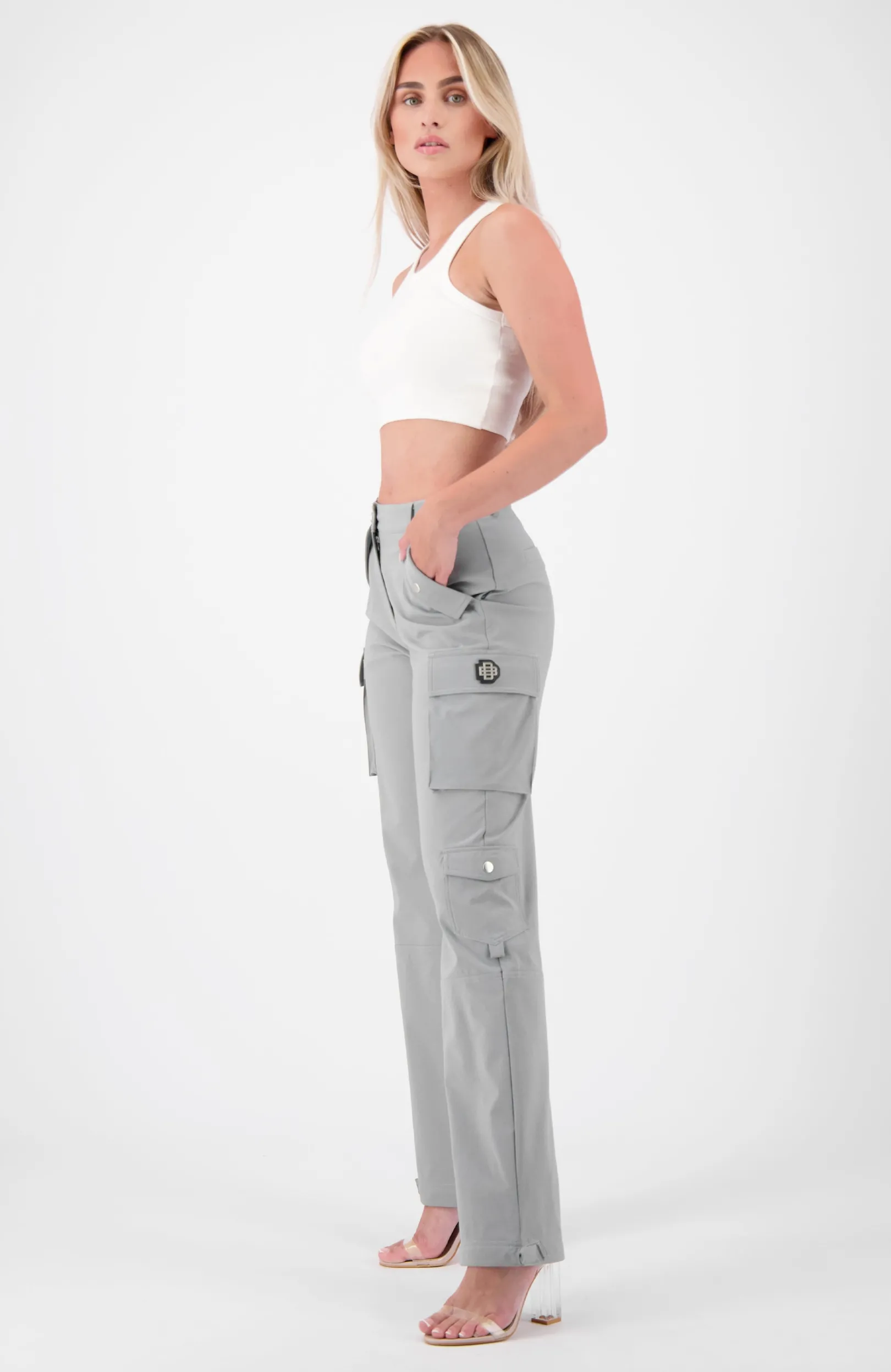 MULTI POCKET CARGO broek | Grijs
