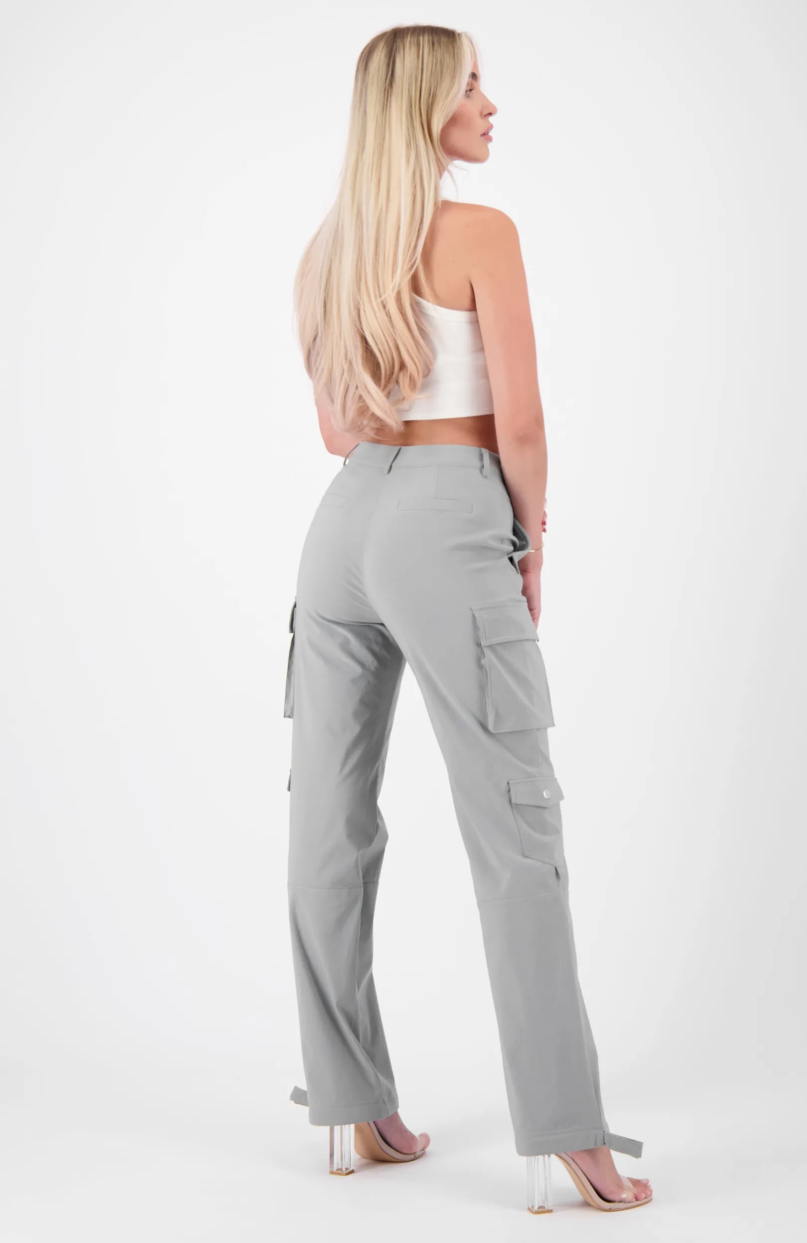 MULTI POCKET CARGO broek | Grijs