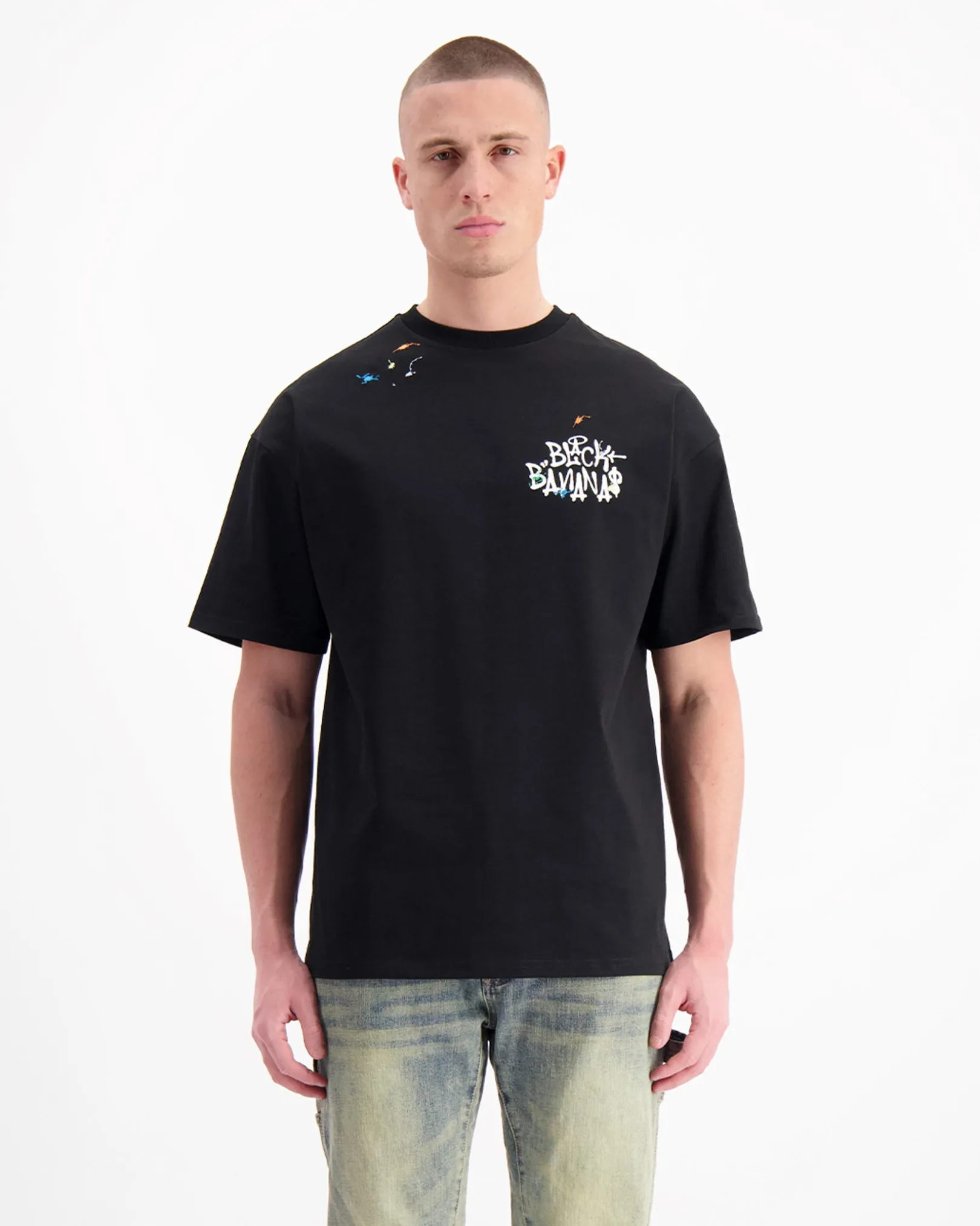 PAINTERS T-SHIRT | Zwart
