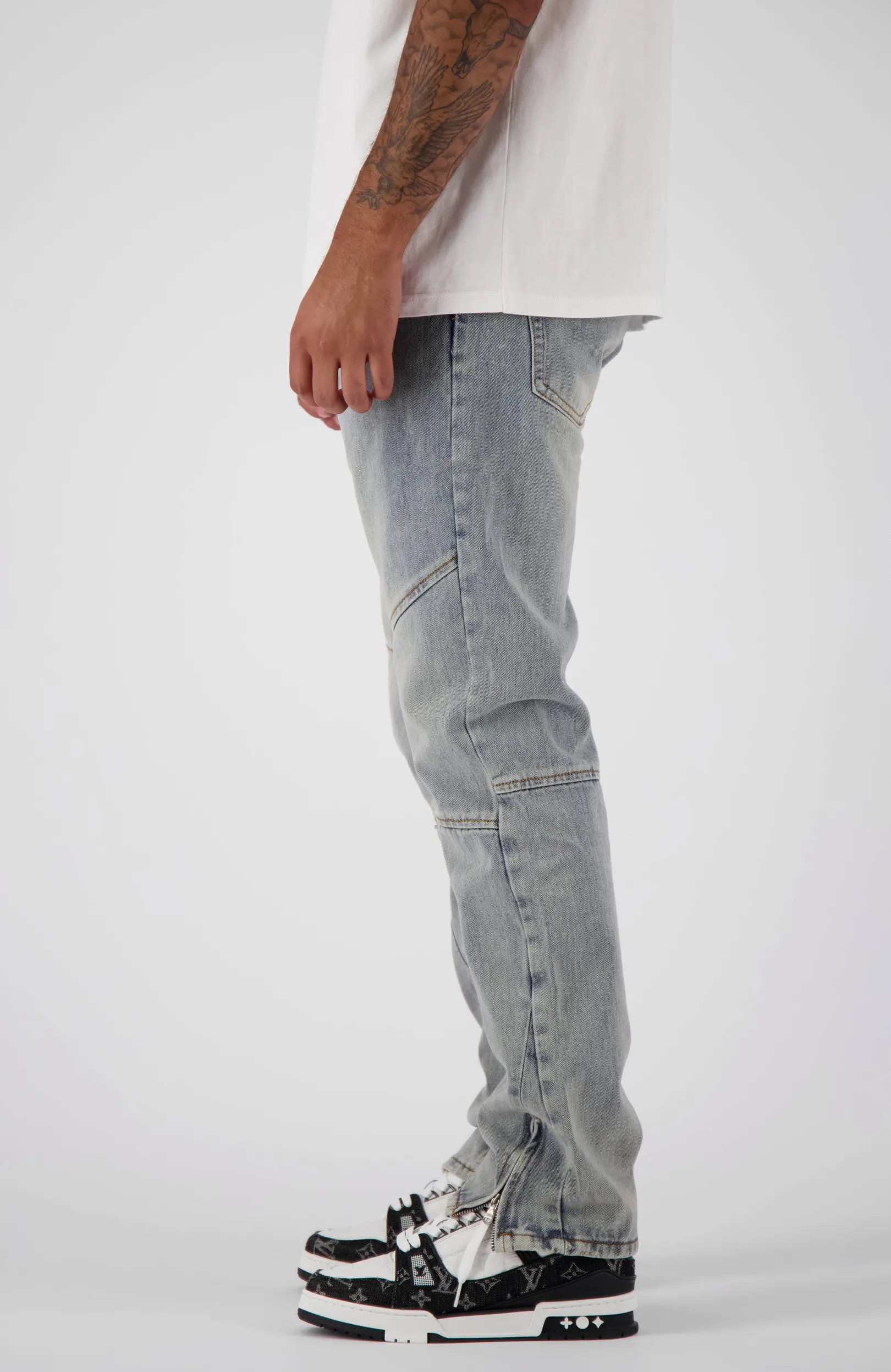STRAIGHT WORKER DENIM | Blauw