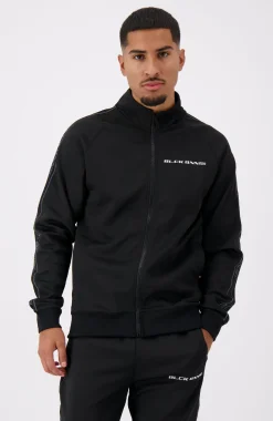 TAPED INITIAL TRACKTOP | Zwart