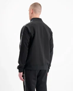 TAPED TRACKTOP | Zwart