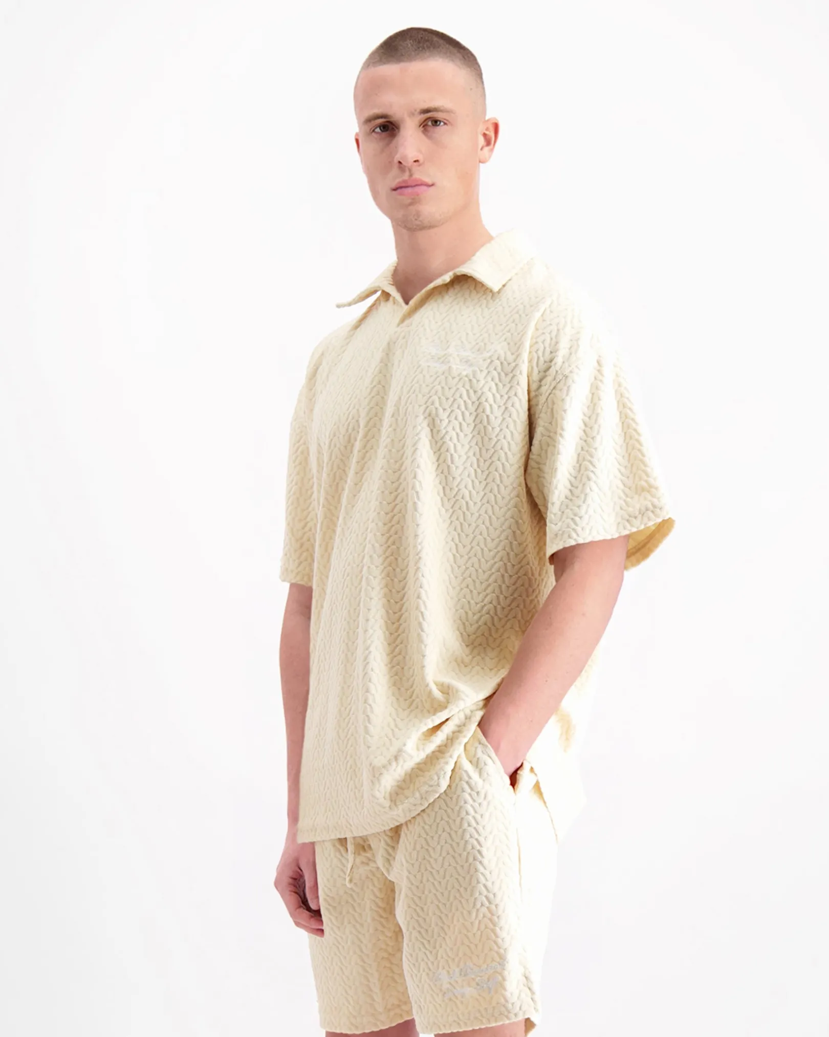 TERRY LOUNGE POLO | Zand