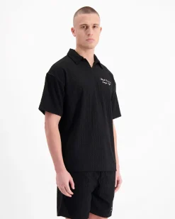 TERRY LOUNGE POLO Zwart