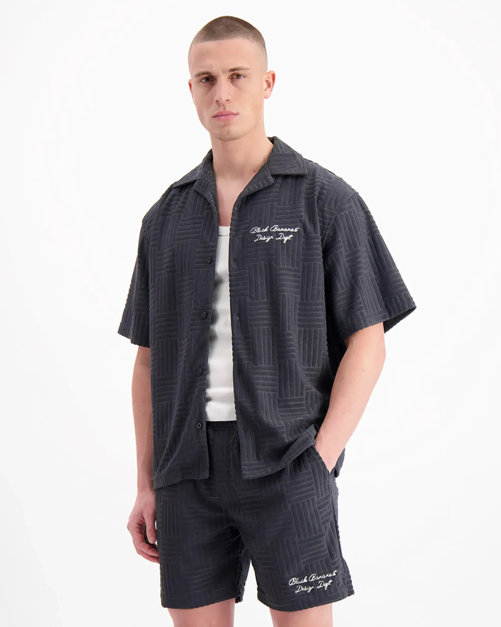 TERRY RESORT SHIRT | Marine