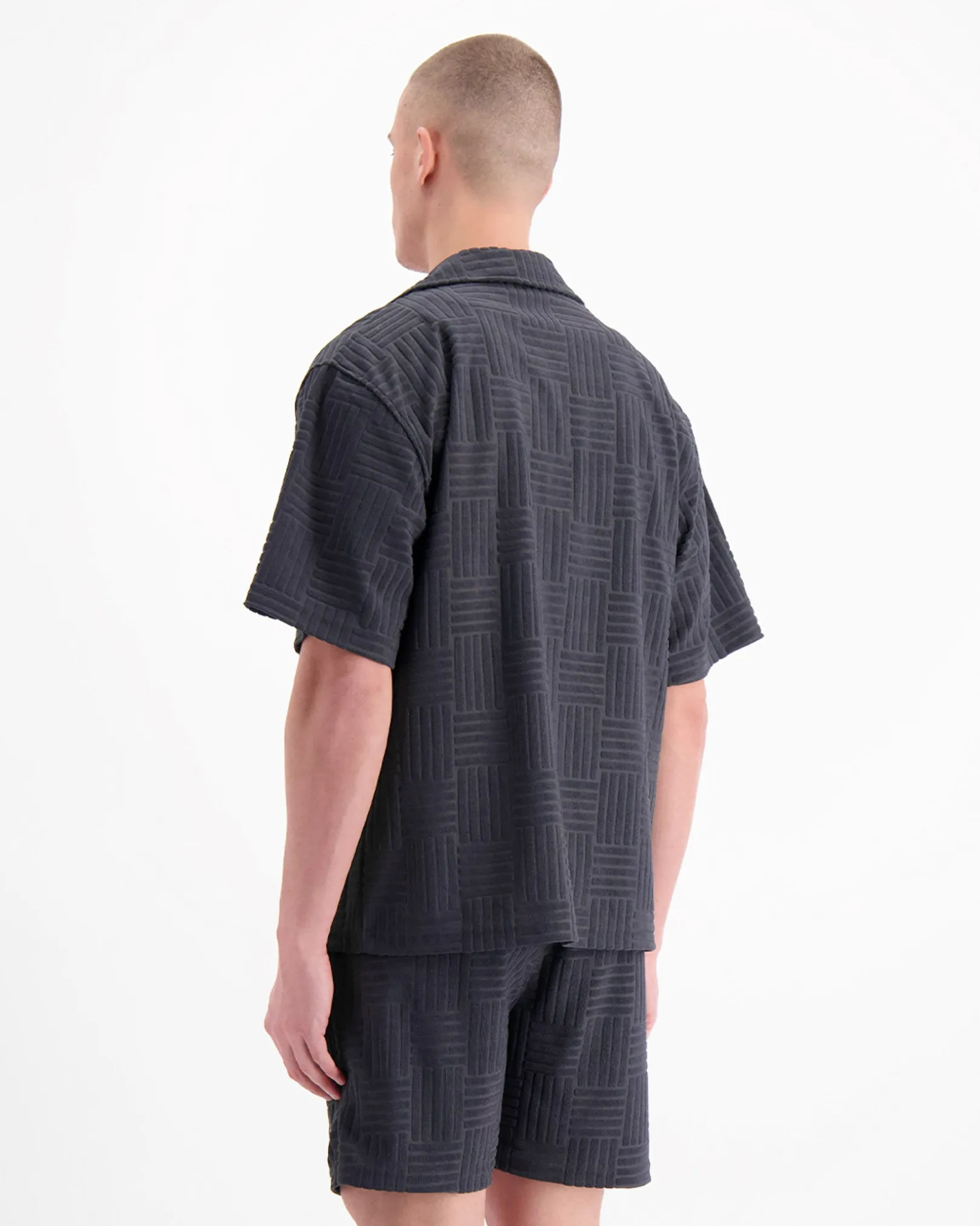 TERRY RESORT SHIRT | Marine