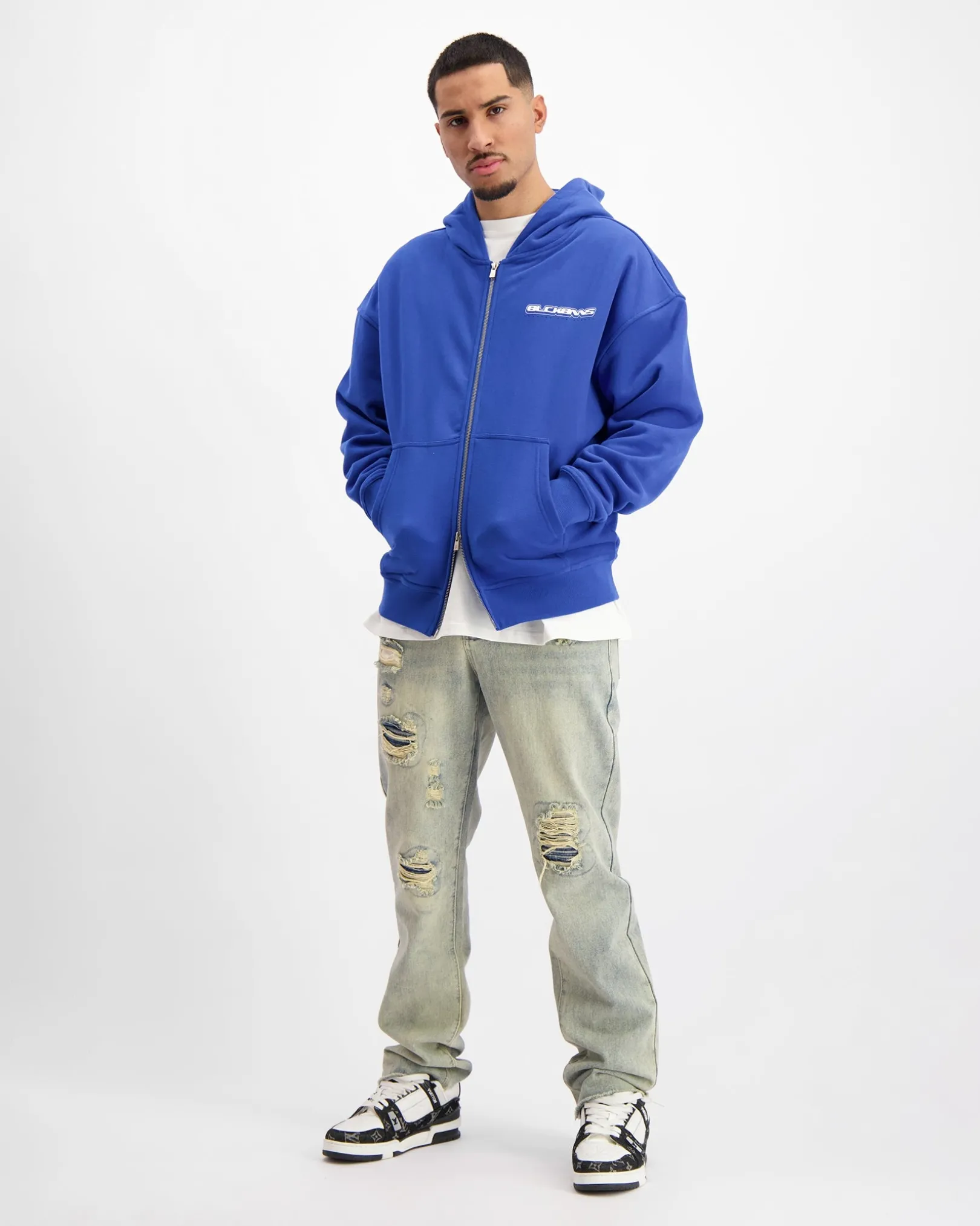 TTD ZIP HOODIE | Blauw