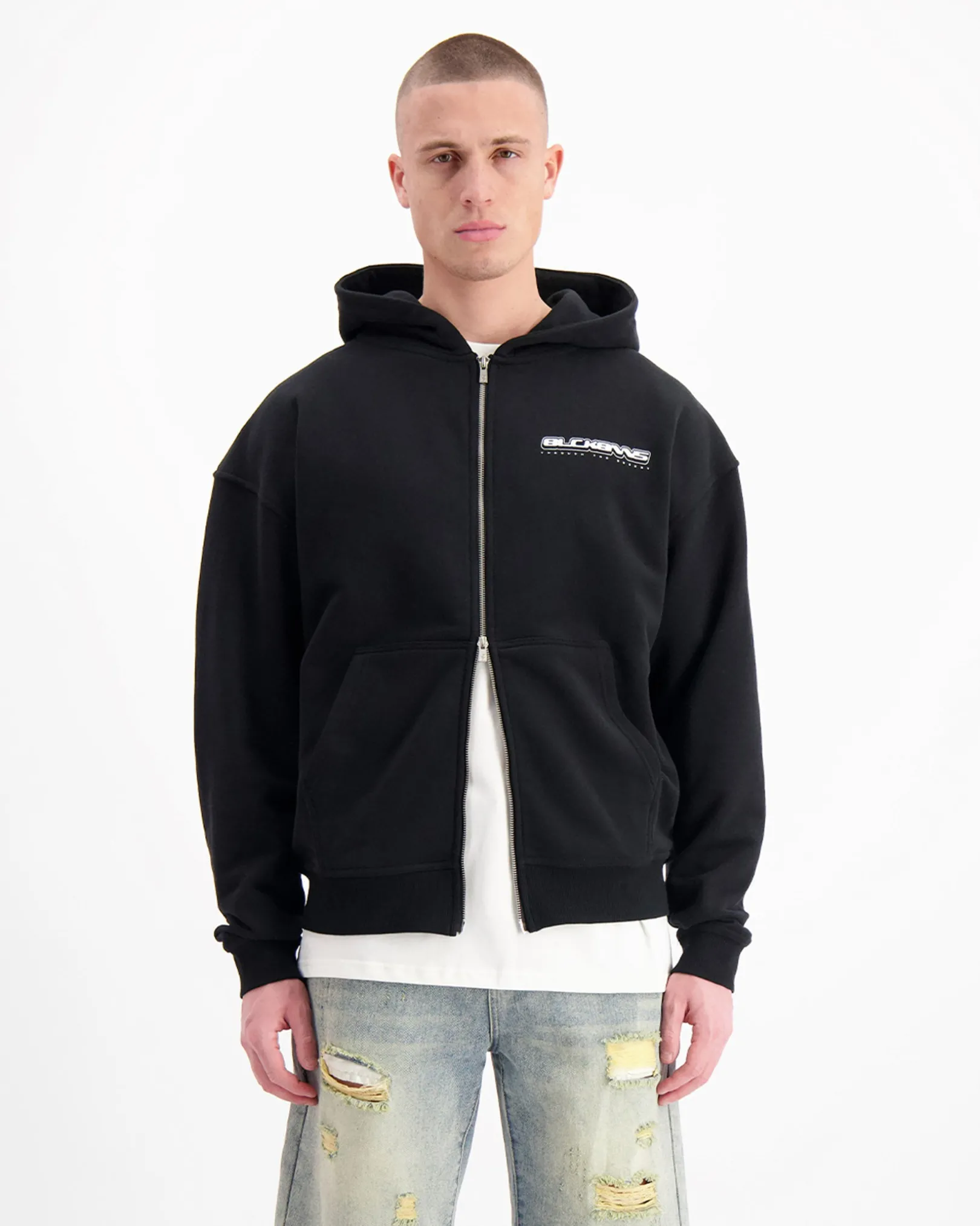 TTD ZIP HOODIE | Zwart