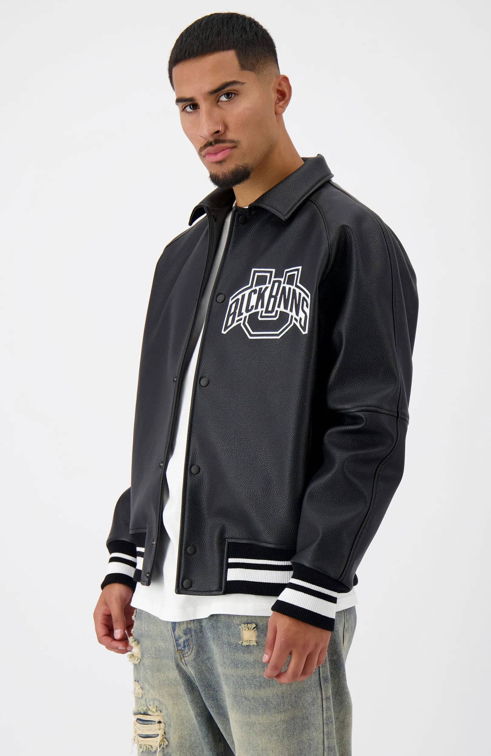 UNIVERSITY JACKET | Zwart