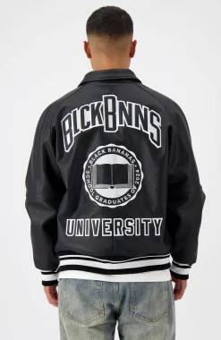 UNIVERSITY JACKET | Zwart